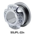 Multiple Rhinestone Plugs and Tunnels JPL-22n